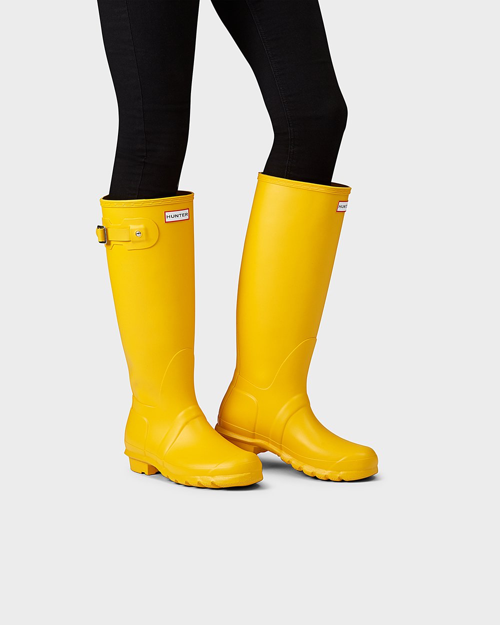 Hunter Mujer Original - Botas de Lluvia Amarillo - 324-CKLTMJ